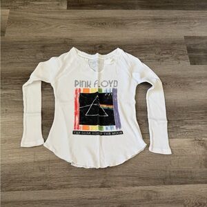 Knit Riot Pink Floyd Long sleeve thermal top small